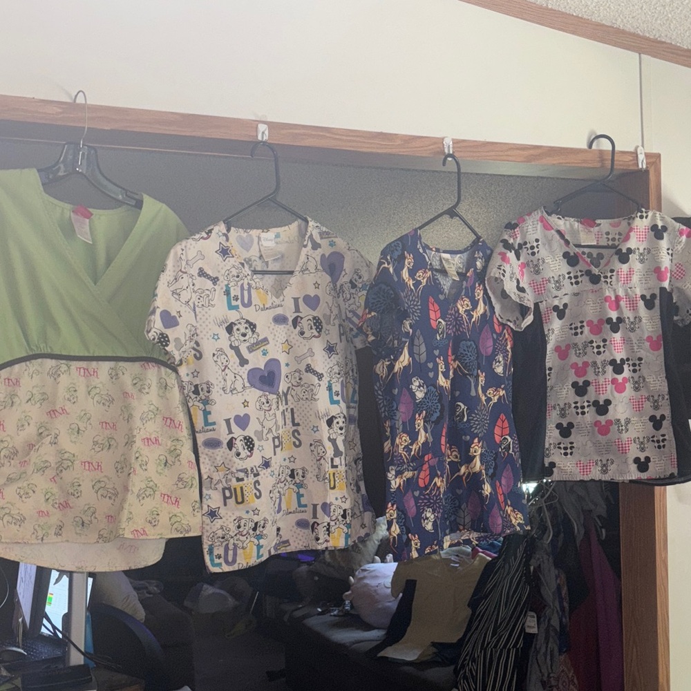 Lot of s/xs Disney Scrub Tops